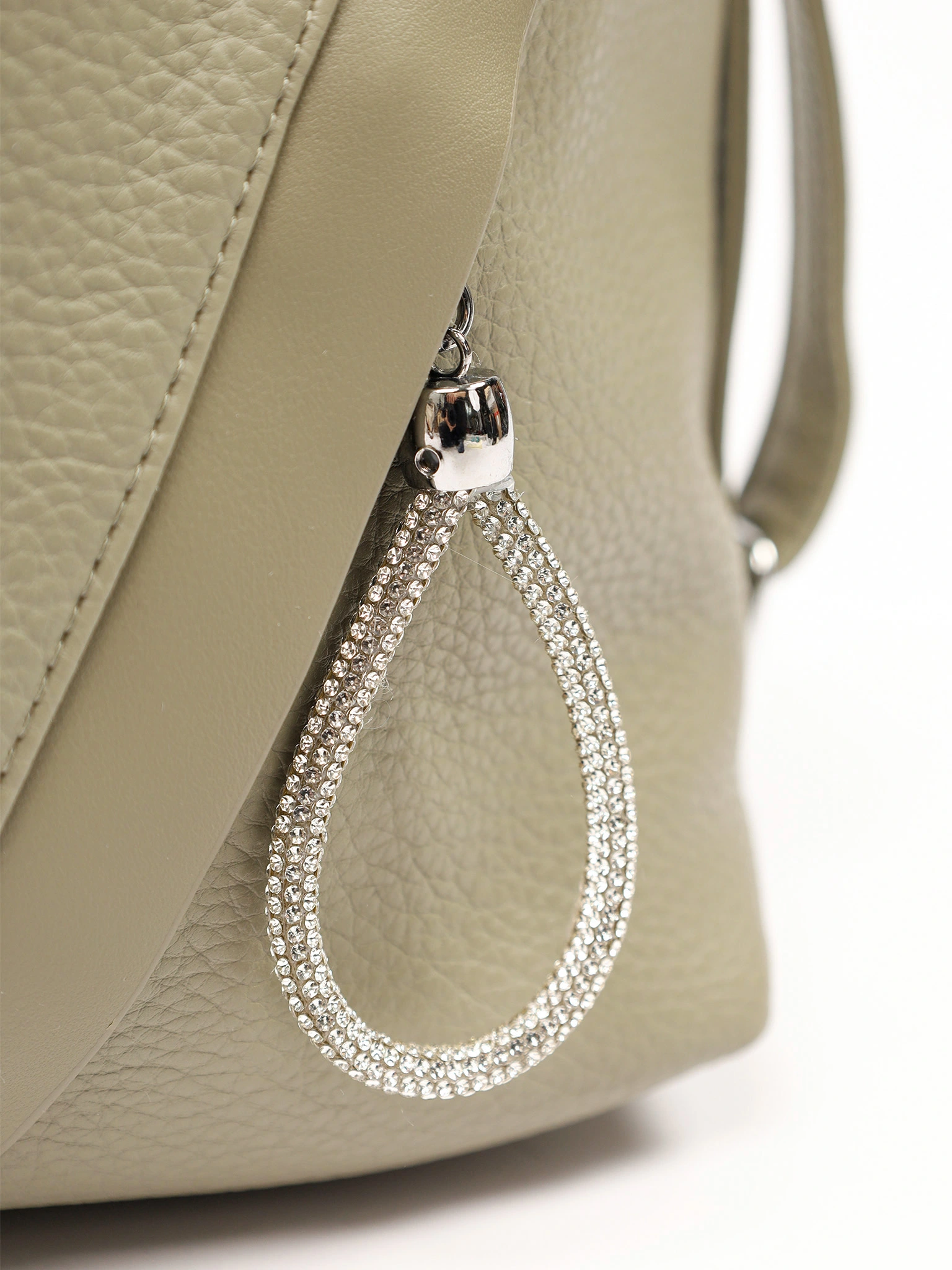 Сумка-шоппер с декоративными пуллерами со стразами в ассортименте